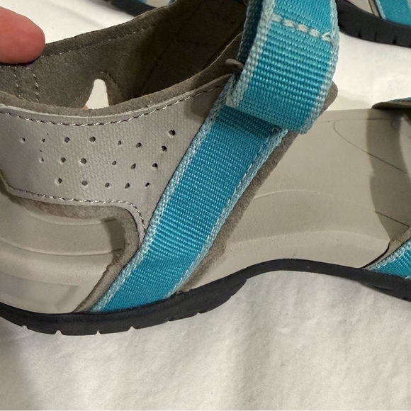Women’s Teva Sandals with Blue and Gray Straps Size 9 - Picture 7 of 11